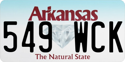 AR license plate 549WCK