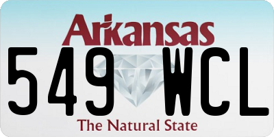 AR license plate 549WCL