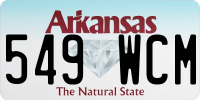 AR license plate 549WCM