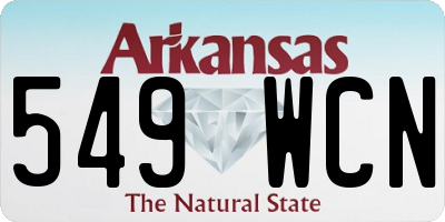 AR license plate 549WCN