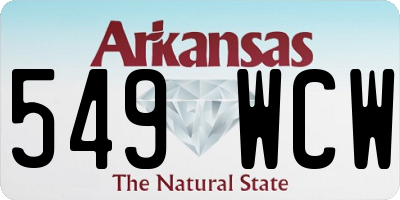 AR license plate 549WCW