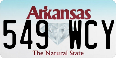 AR license plate 549WCY