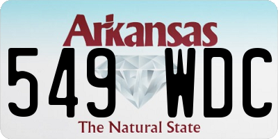 AR license plate 549WDC