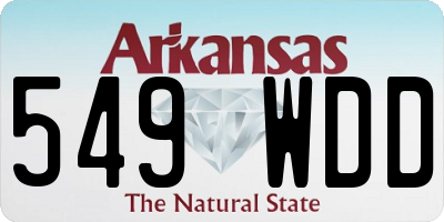 AR license plate 549WDD