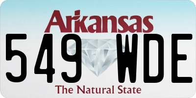 AR license plate 549WDE