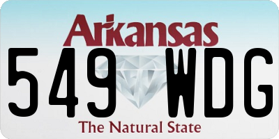 AR license plate 549WDG