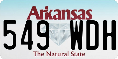 AR license plate 549WDH