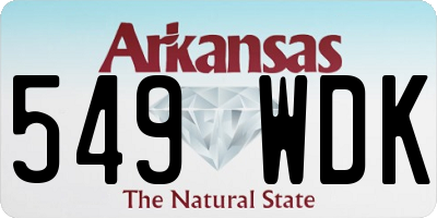 AR license plate 549WDK