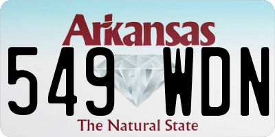 AR license plate 549WDN
