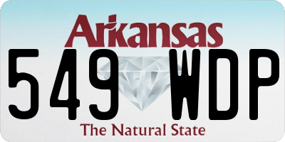 AR license plate 549WDP