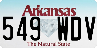 AR license plate 549WDV