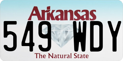 AR license plate 549WDY