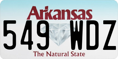 AR license plate 549WDZ