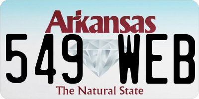 AR license plate 549WEB