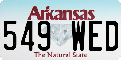 AR license plate 549WED