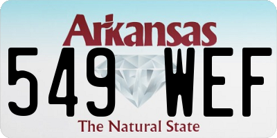 AR license plate 549WEF