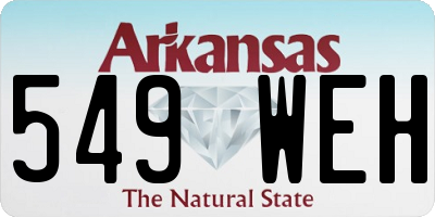 AR license plate 549WEH