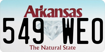 AR license plate 549WEO