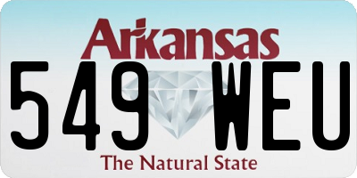 AR license plate 549WEU