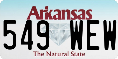 AR license plate 549WEW