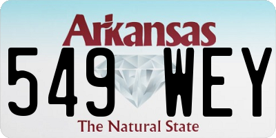 AR license plate 549WEY
