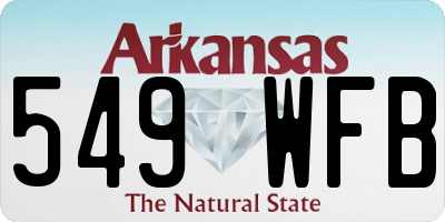 AR license plate 549WFB