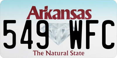 AR license plate 549WFC
