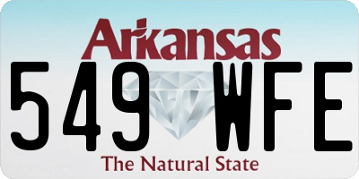 AR license plate 549WFE