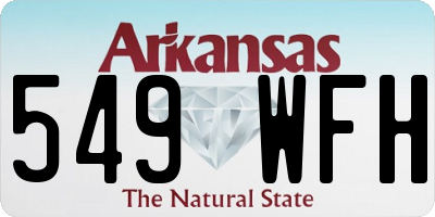 AR license plate 549WFH