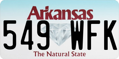AR license plate 549WFK