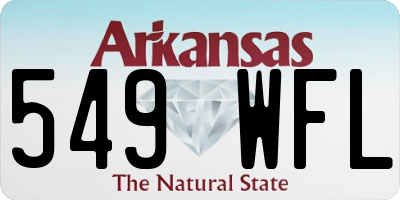 AR license plate 549WFL