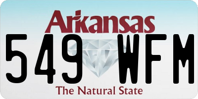 AR license plate 549WFM