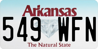 AR license plate 549WFN