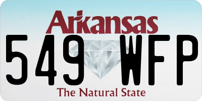 AR license plate 549WFP