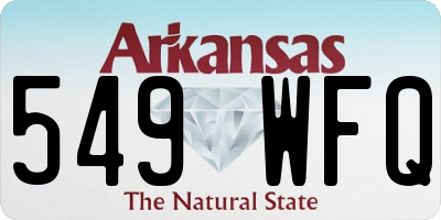 AR license plate 549WFQ