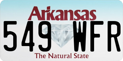 AR license plate 549WFR