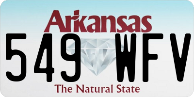 AR license plate 549WFV