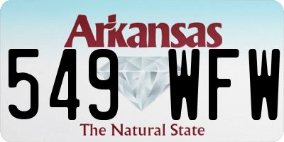 AR license plate 549WFW