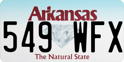 AR license plate 549WFX