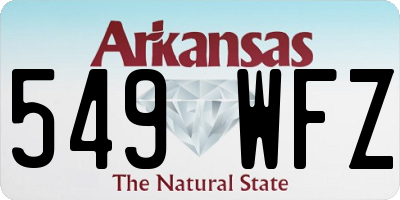AR license plate 549WFZ