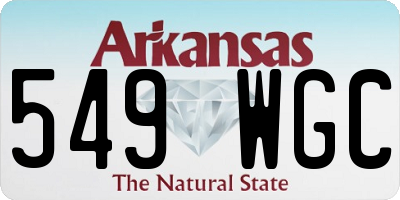 AR license plate 549WGC
