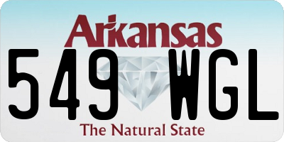 AR license plate 549WGL