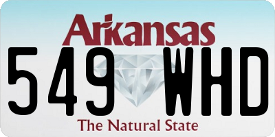 AR license plate 549WHD