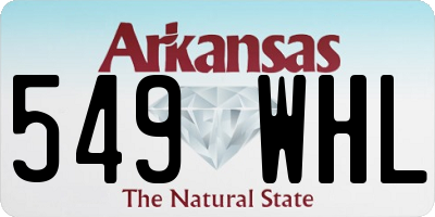AR license plate 549WHL