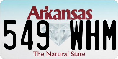 AR license plate 549WHM