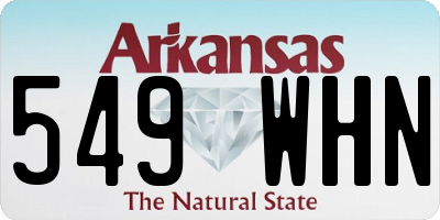 AR license plate 549WHN