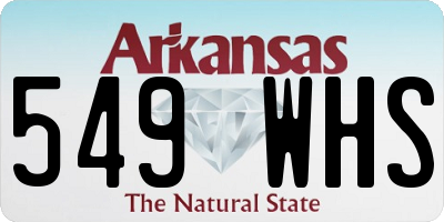 AR license plate 549WHS