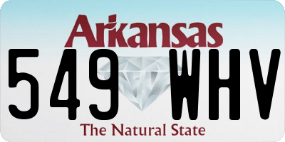 AR license plate 549WHV