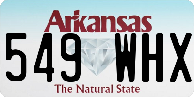 AR license plate 549WHX
