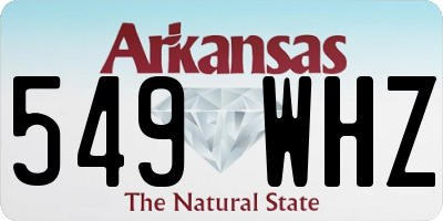 AR license plate 549WHZ